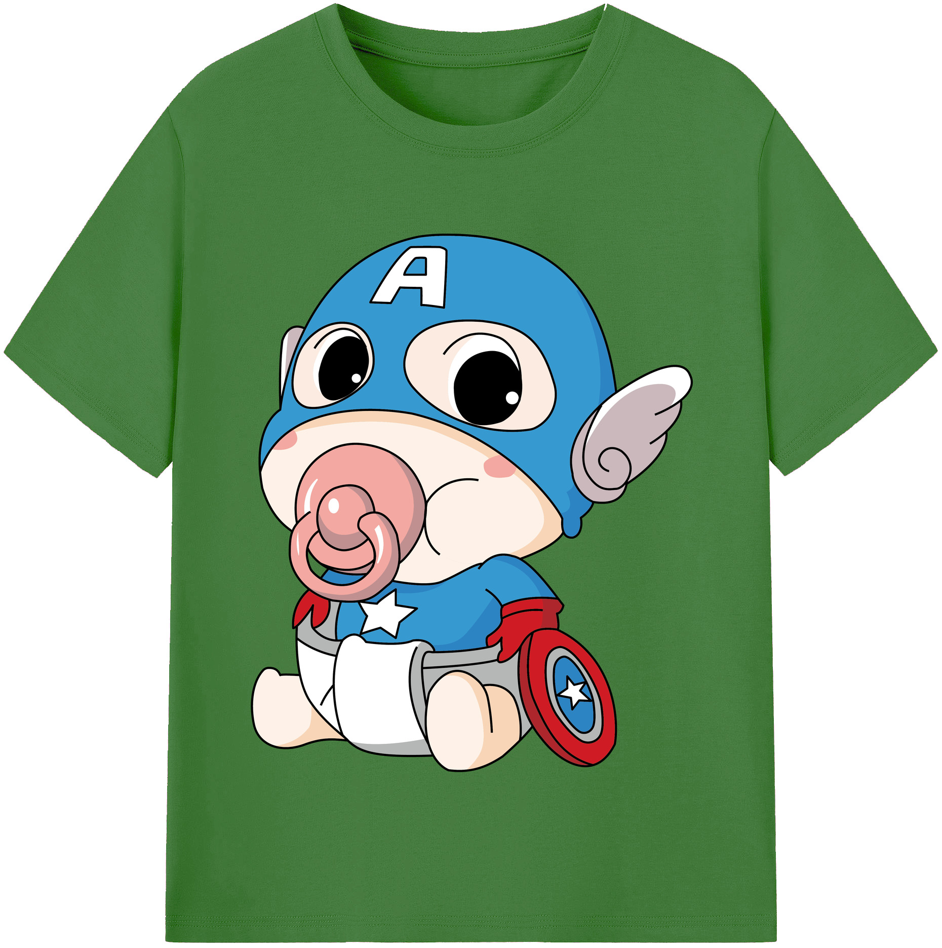 （画像用） アベンジャーズ The Avengers レディースカジュアルプリントTシャツ（綿100％）